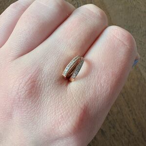 bluboho shine on diamond biggie hoop rose gold